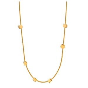 18k Gold Plated Dainty Beaded Necklace